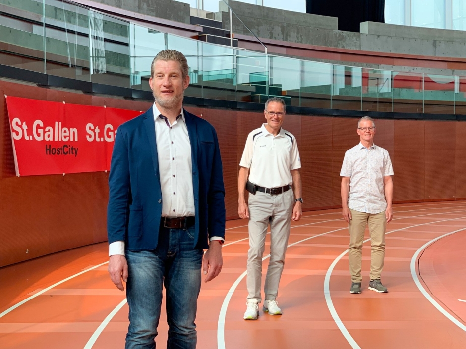 Drei Generationen Sportchefs in St.Gallen: Alexander Linder, Paul Gubser und Marcel Thoma. 